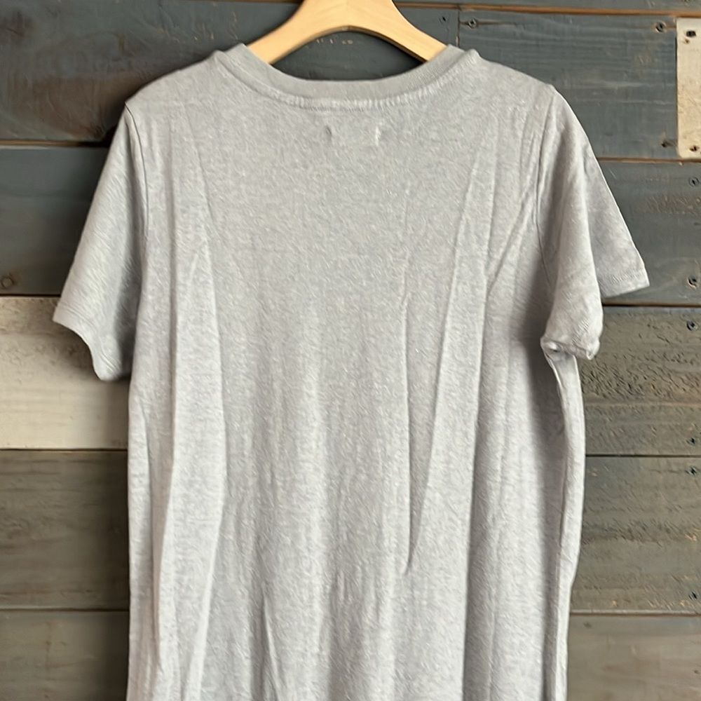 Outerknown Neptune Tee Dress Short Sleeves Tshirt Dress L Gray - Picture 5 of 11
